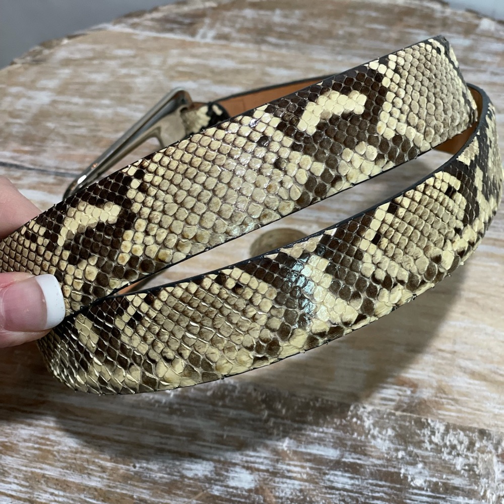 Wcm Python Leather Adjustable Belt - image 2